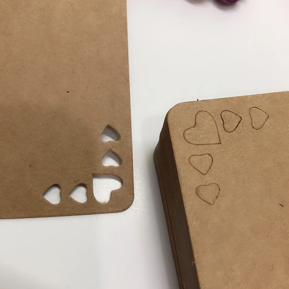 

50 PCS Love Tag Hollowed Out Tags Gift Hanging Jewelry Scrapbooking Blank Cloth Heart Pattern