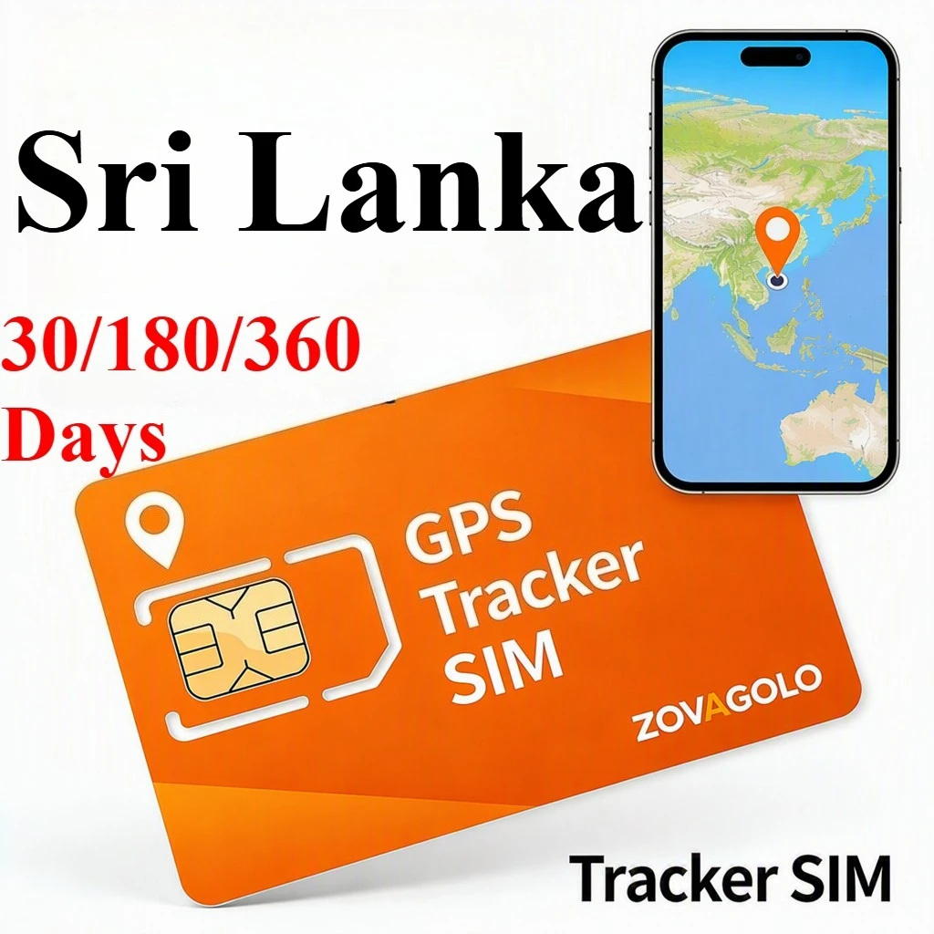Data Only SIM for Sri Lanka GPS Tracking Device, 30D30MB,180D180MB,360D360MB, No Contract, Tropical Island Family Locator