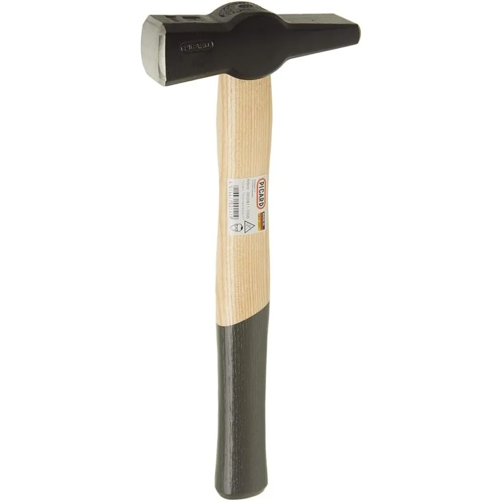 Blacksmith Hammer, Alloyed Special Steel Head, Dual Curved Ash Wood Handle, Ultimate Tool for Blacksmithing, 35 Oz