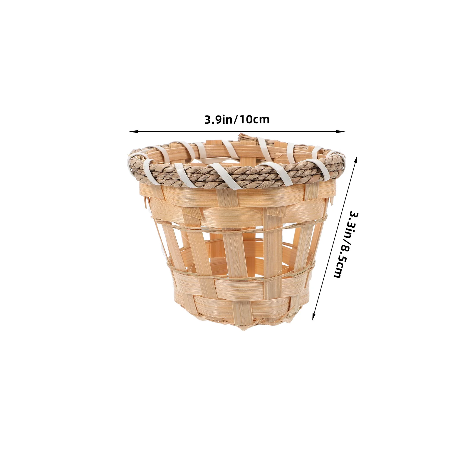 4 stücke Bambus Lampenschirm Mini 5 Zoll Gewebte Licht Abdeckung Diy Lampe Schatten Dekor Für Home Office Rustikalen Zimmer String licht Gewebte Abdeckung