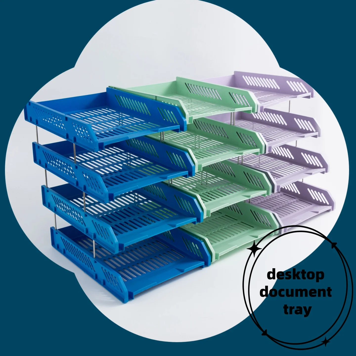 

Настольная стойка для хранения файлов, офисная стойка для файлов, четырехслойный горизонтальный лоток для файлов, стеллаж для хранения книг, многослойная, любое сочетание