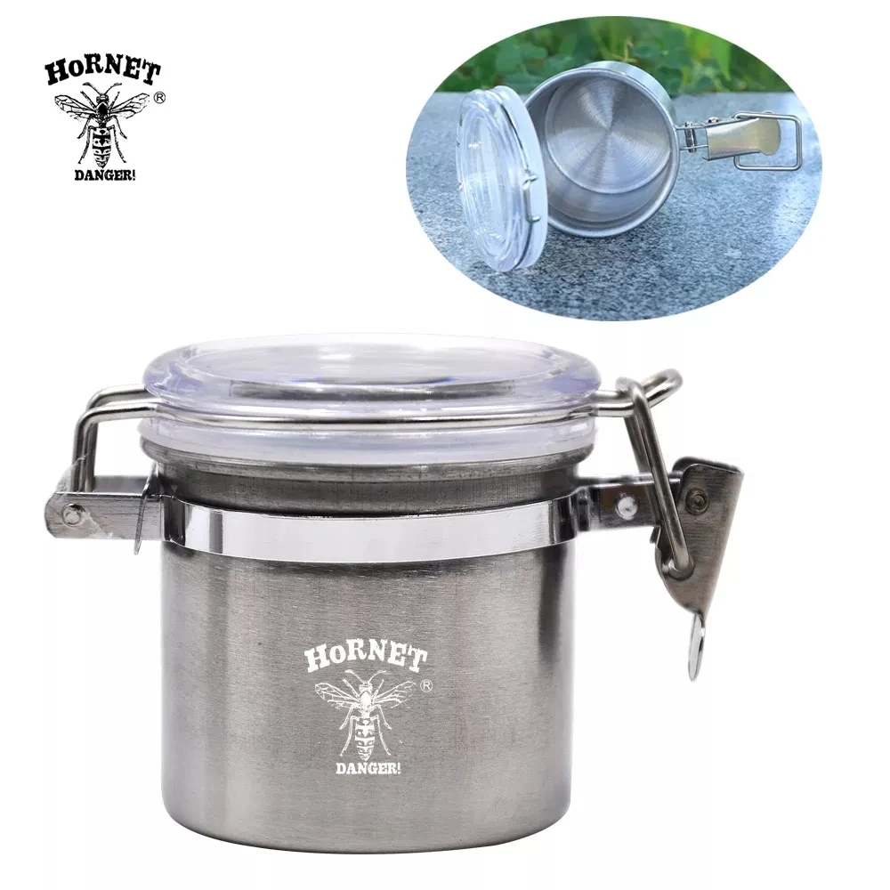 HORNET Metal Can Stainless Steel Airtight Stash Jar 2.17Inch Multi-Use Vacuum Seal Portable Storage Container