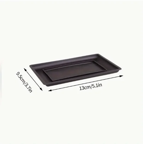 Imitation Zisha Rectangular Planting Set For Succulents Bonsai Indoor Includes Drainage Tray Home Garden Decorative Planter