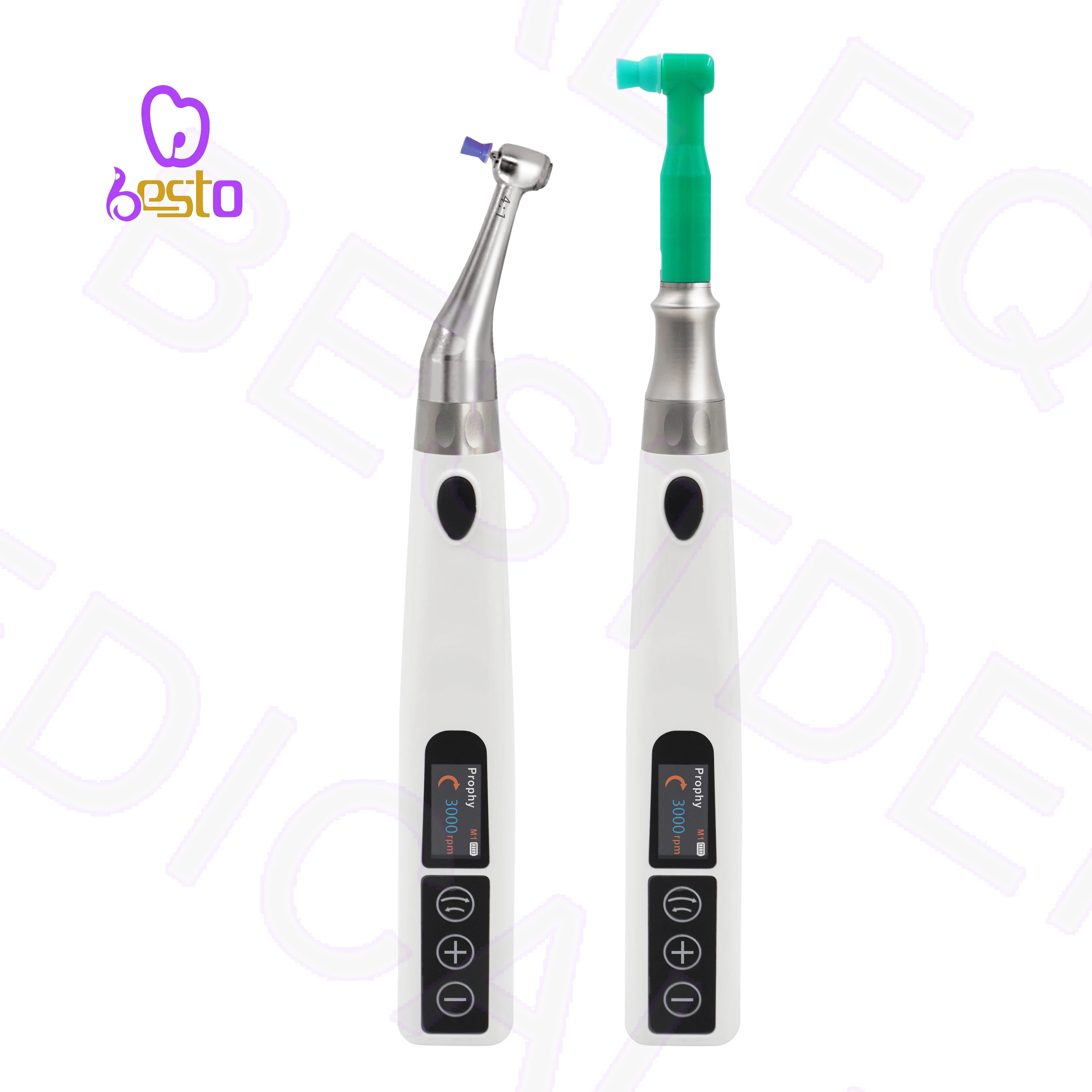 

den tal Wireless Electric Portable Straight Prophy Brush Rotary Handpiece Disposable Head Contra Angle den tal Polishing Machi