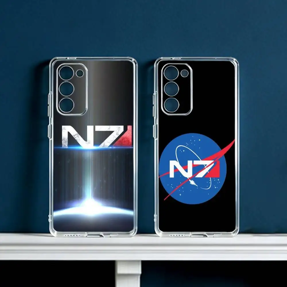 Game N7 M-Mass Effect  Phone Case For Samsung Galaxy S24 S25 S23 S22 S21 Plus S24 S25 Transparent Cover Case
