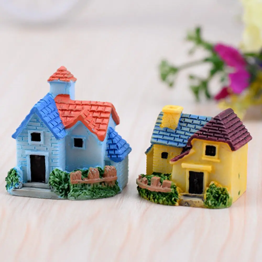 Cute Woodland Terrarium Villa House Micro Landscape Ornaments Fairy Garden Decoration Figurines Miniature