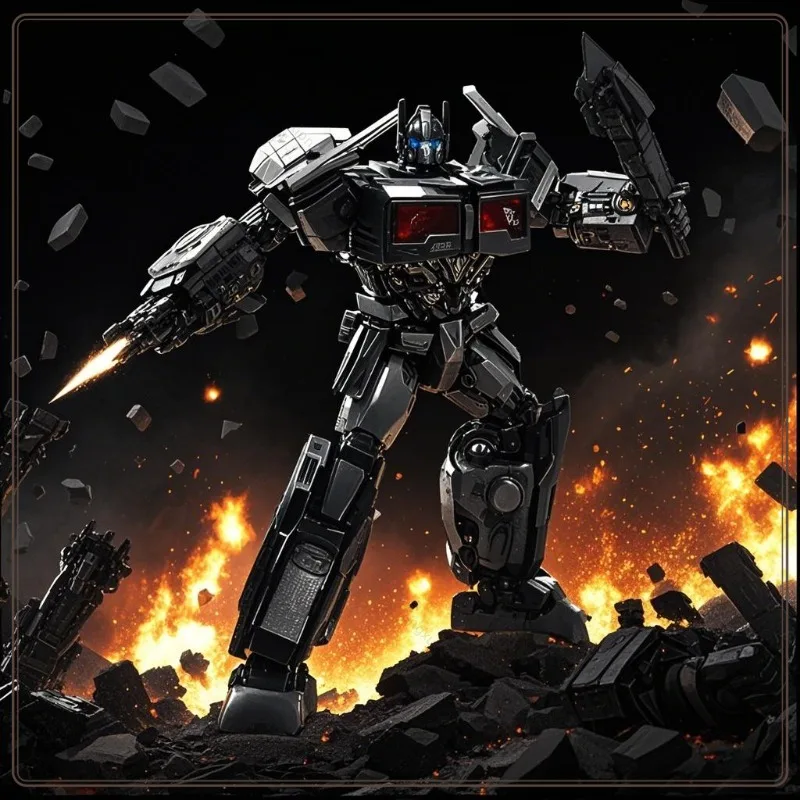 Baiwei TW-1027C Dark Edition Children's Transformed toys Toy OP Column Car Robot Model Artwork