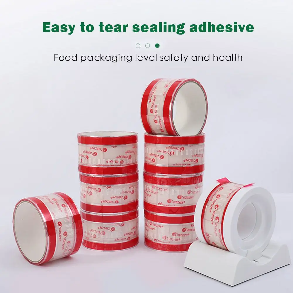 Tea Leak-proof Easy To Tear Adhesive Sealing Sticker Tape Takeaway Sticker Cup Cover Sticker