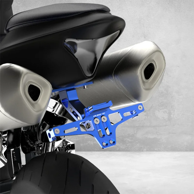 حامل لوحة ترخيص ذيل خلفي قابل للتعديل لدراجة نارية ، حامل لوحة مرتب لدراجة نارية g3r 10r #2