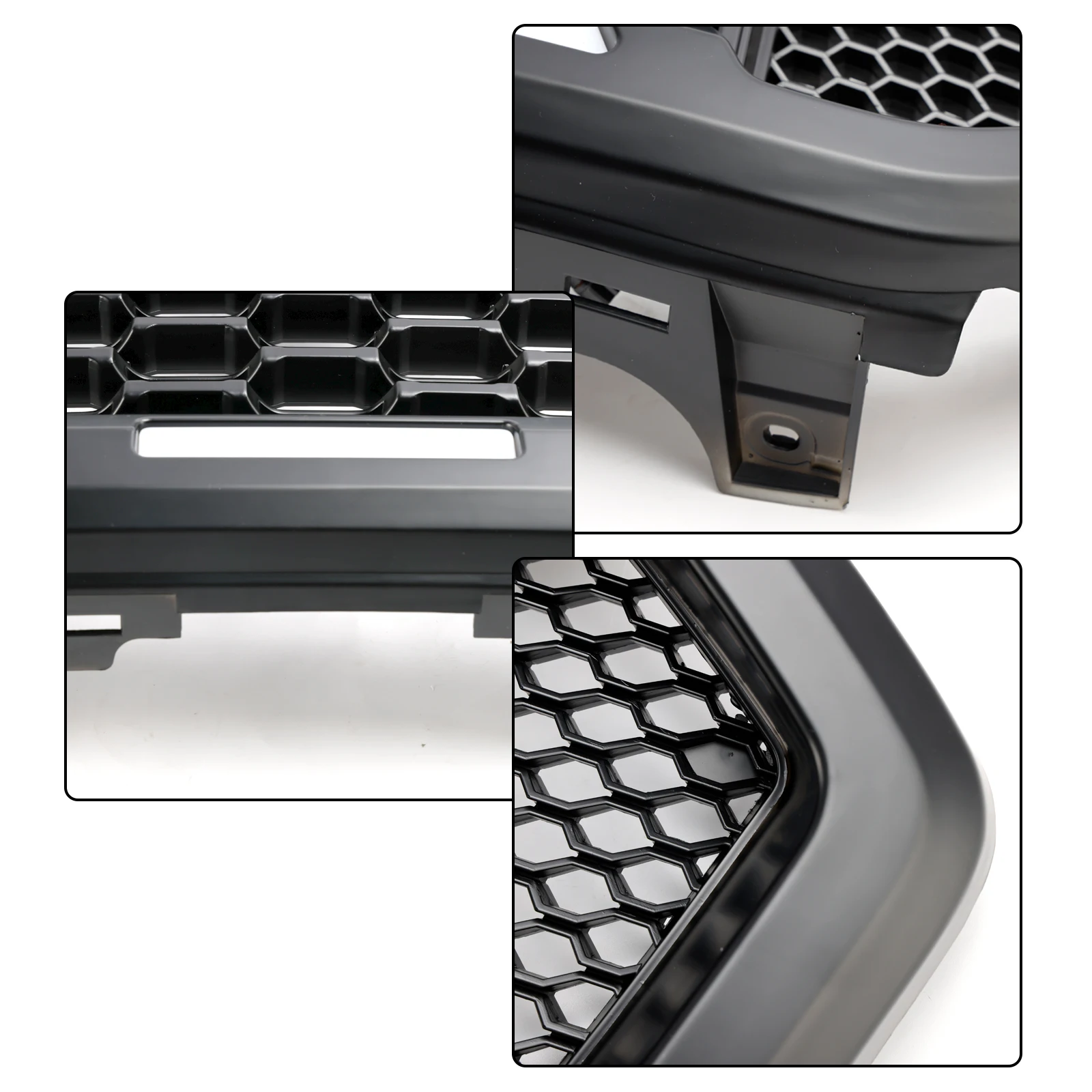 Artudatech Black Front Bumper Grill Grille Fit for Ford Ranger T8 2019-2023 W/LED Light