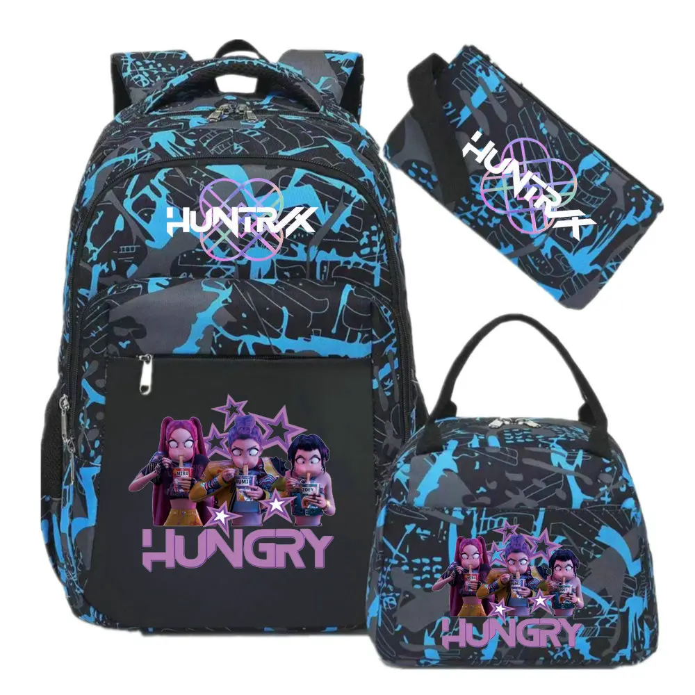 Plecak KPop Demon Hunters Oxford Rumi Mira Zoey Tornister Szkolny Plecak Torba na Lunch Piórnik Portmonetka Prezent Urodzinowy