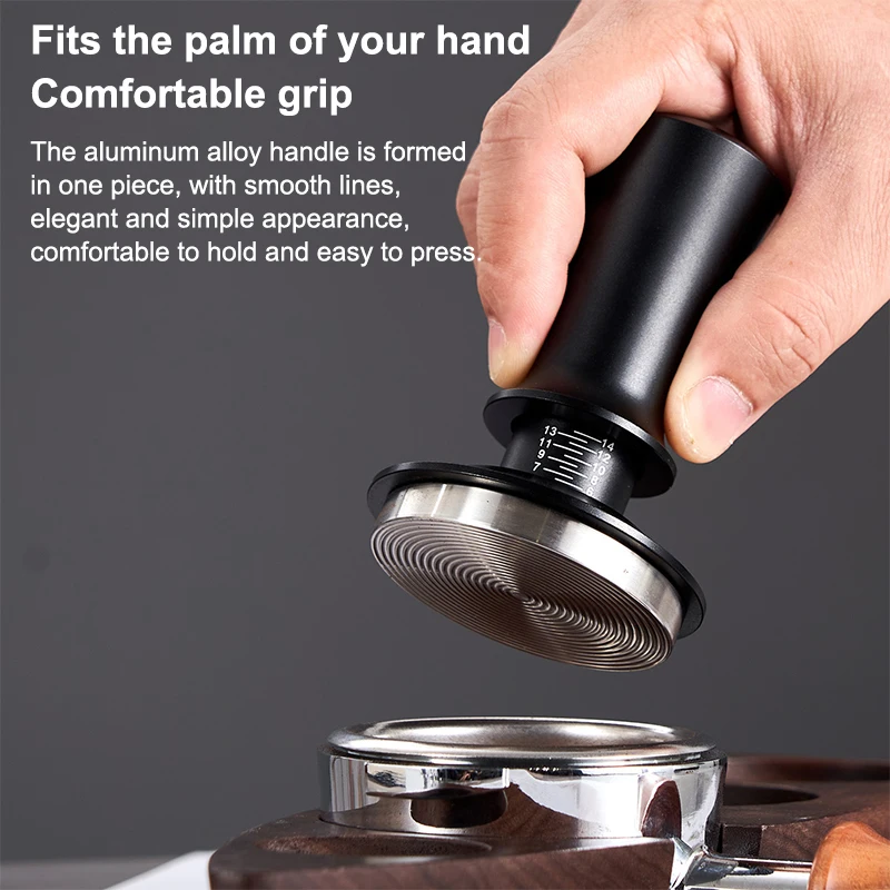 Espresso-Tamper Einstellbarer Kalibrierter Kaffee-Tamper 51/53/58mm Manuelle Presse Barista Espresso-Kaffee-Tamper