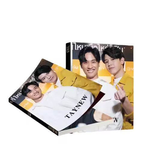 1PC Taynew Magazine Cover HD Poster Thai TV Dark Blue KIss Drama Stills Picture A4 64 Pages Photo Album