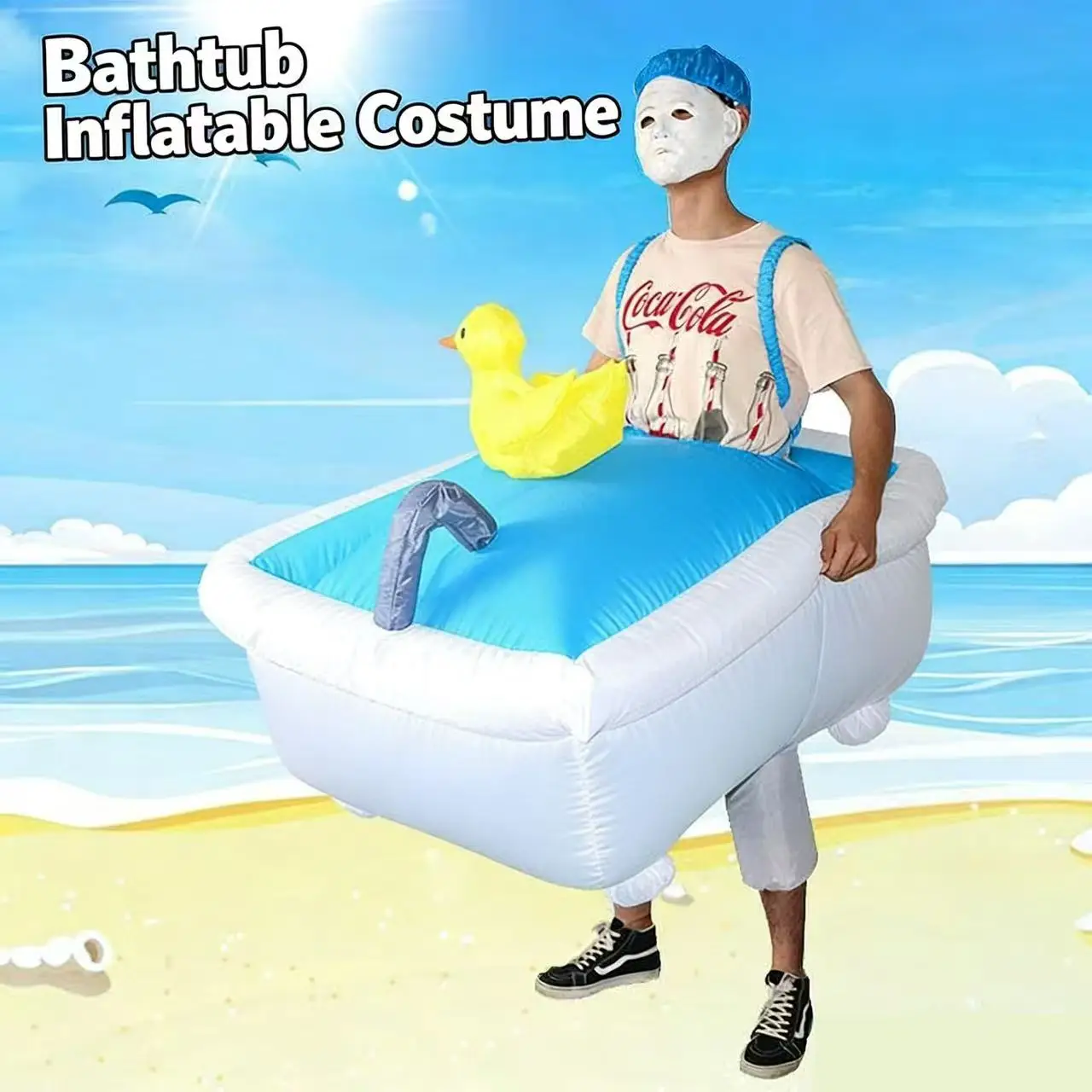 

Надувной костюм для взрослых для розыгрышей, надувной костюм-ванны для Хэллоуина, надувные костюмы для косплея и вечеринок