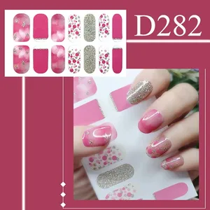 Nail Art Sticker Collection Manicure DIY Nail Polish Strips Wraps for Party Decor Nail Art Nude pink Stickers D282