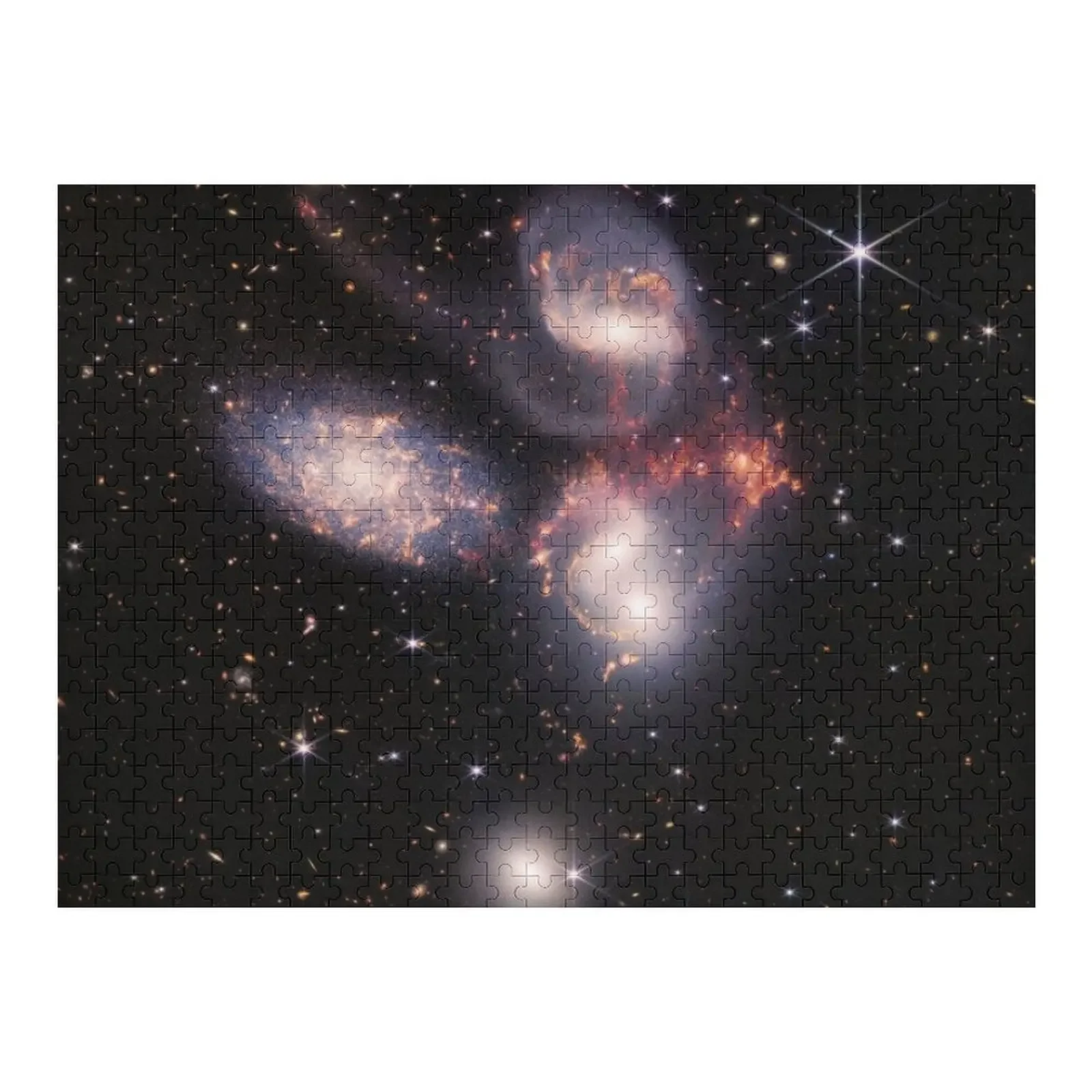 

Stephan’s Quintet, Hickson Compact Group 92 (HCG 92) (James Webb/JWST) — space poster Jigsaw Puzzle Game Children Puzzle