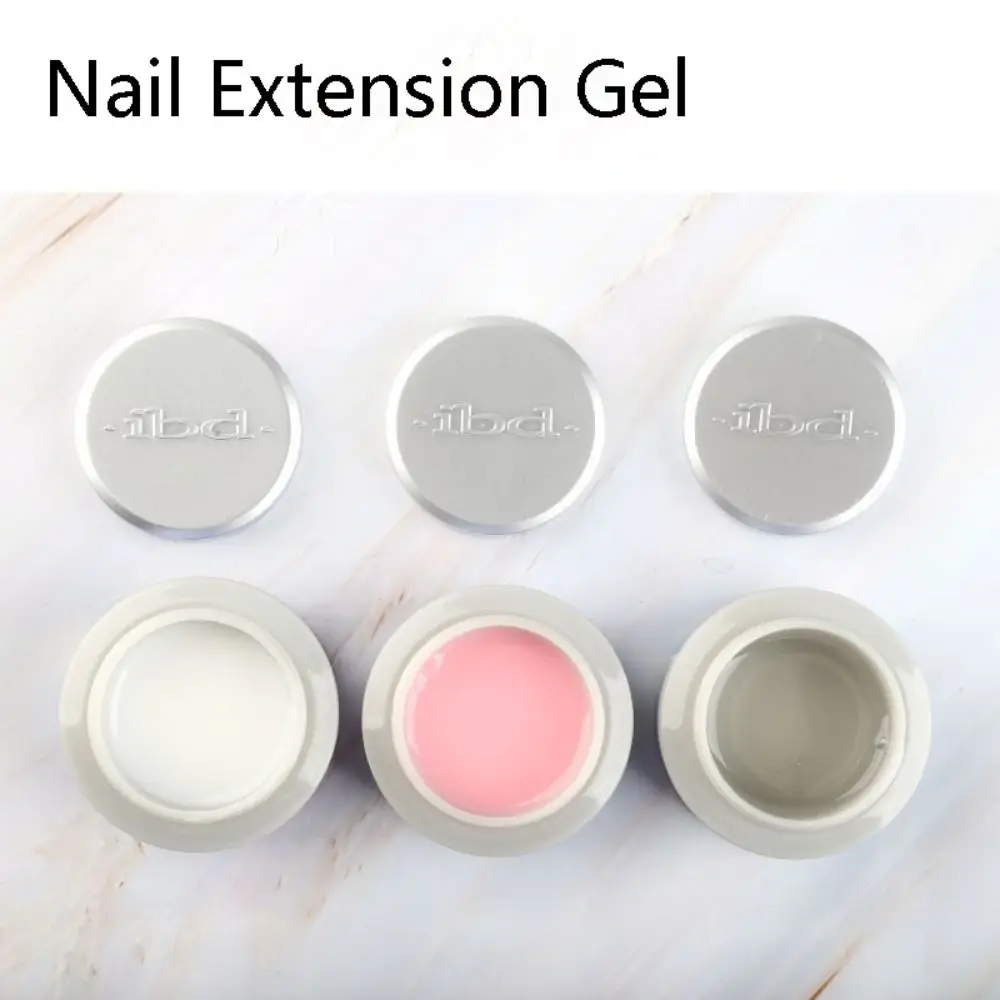 UV Nail Extension Gel 56g High Transparency DIY Nail Art Extension Clear/White/Pink Painless Nail Enhancement Products