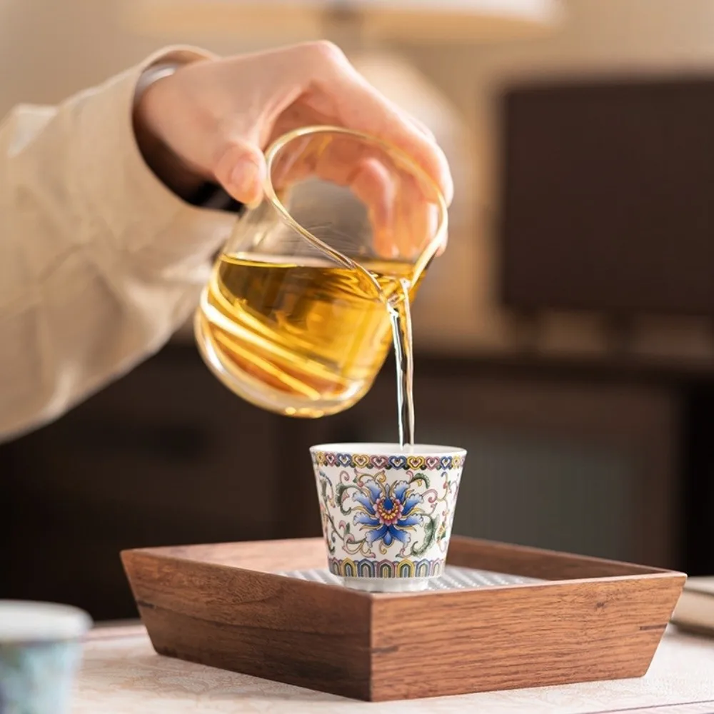 

Набор из 6 чашек для чая Кунг-фу, 70 мл, в китайском стиле, керамические, традиционные, винтажные, эмалированные, для личного использования