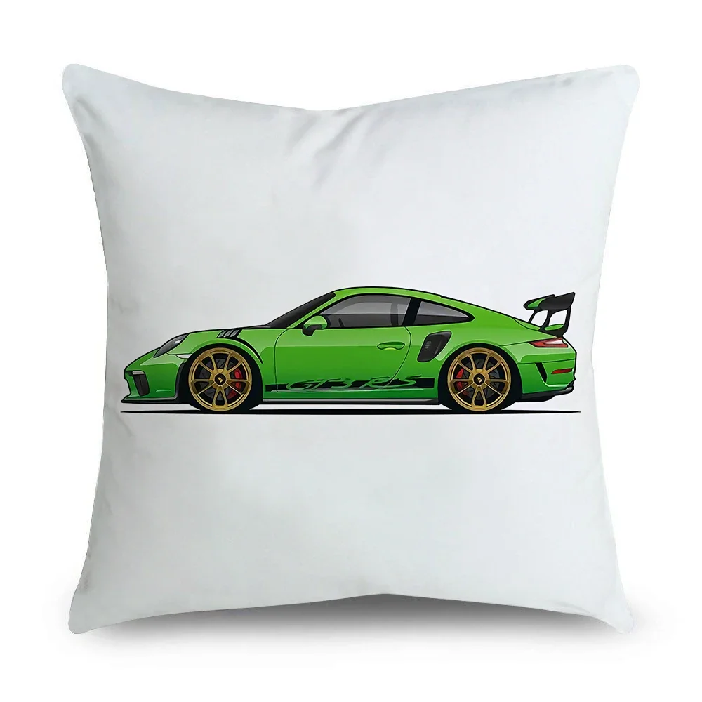 Home Sofa Car Chair Decorative Pillowcase Car Sideways Cartoon Pattern Pillowcase