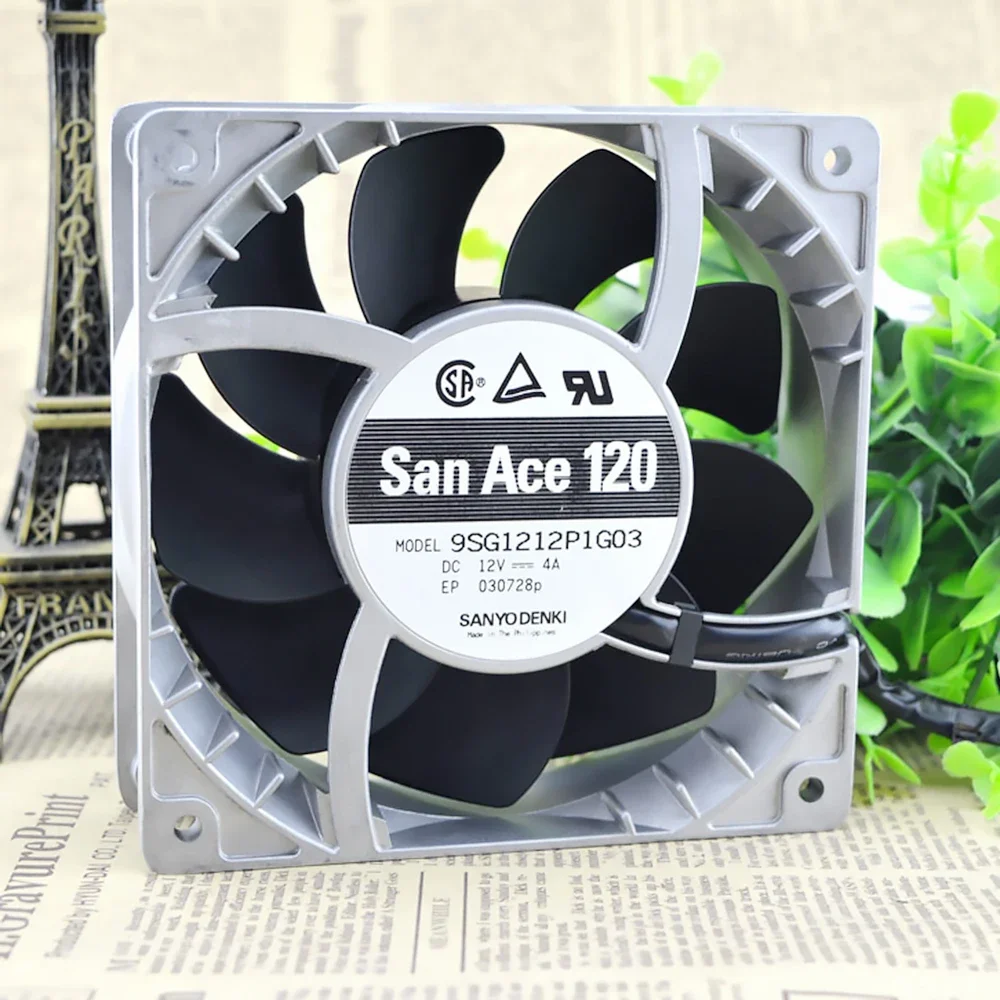 Ventilador de calor para SANYO, 120mm, 12cm, 120mm, 12038, 12V, 4A, 9SG1212P1G03, 120x120x38mm, Novo