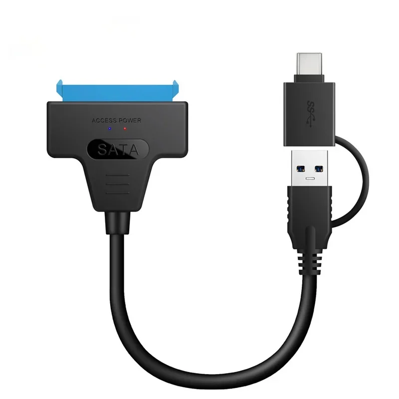 Cable USB 3,1 a SATA Easy Drive, adaptador de disco duro dos en uno, tipo c, 50cm