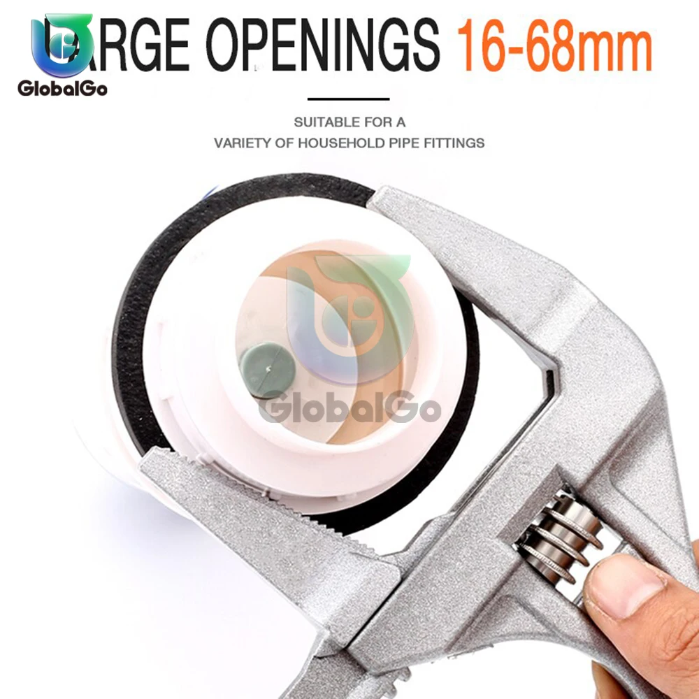 Multi-function Adjustable Wrench Aluminium Alloy Large Open Wrench Universal Spanner Water Pipe Screw Bathroom Repair Tool