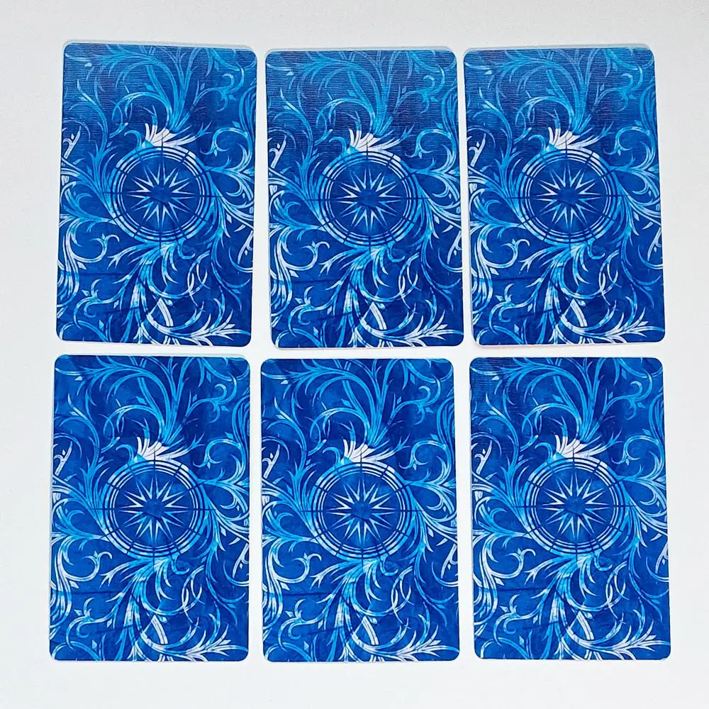 Mirror Truth Lenormand Deck Printed on 350GSM Double-embossed Cardstock 9*6cm 36 Pcs Mesmerizing Fractal Imagery Cards