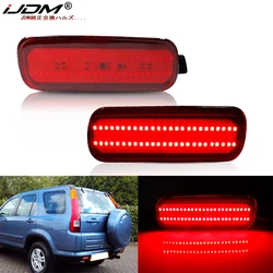 iJDM Car LED Bumper Reflector Lights For Honda CRV 2002-2004 Function as Tail,Brake & Rear Fog Lamps,12V Red