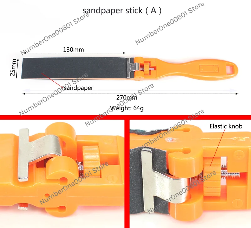 Sandpaper Ruler Sandpaper Polished Rod Jewelry Polishing Tools Abrasive Buffing Tool Accessories