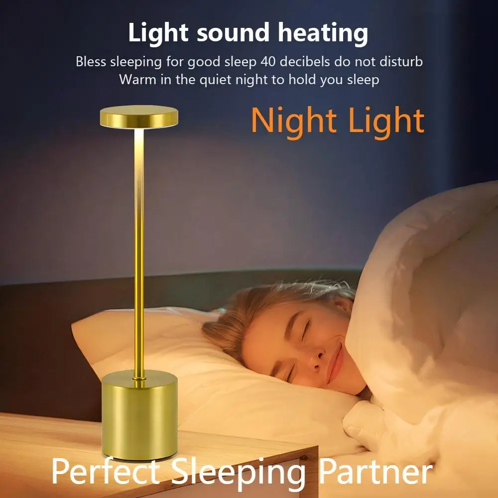 

Soft Sleep Partner Bedside Lamps Study Reading Night Light Desk Lamp Room Decorative Light Touch Mood Lamp Rechargeable LED Lamp