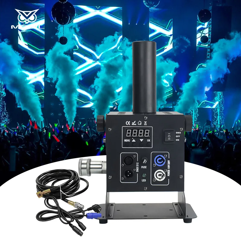 2 шт. 12*3 Вт RGB 3 в 1 дымовая противотуманная колонка DMX LED Co2 Jet Machine для клуба и свадьбы