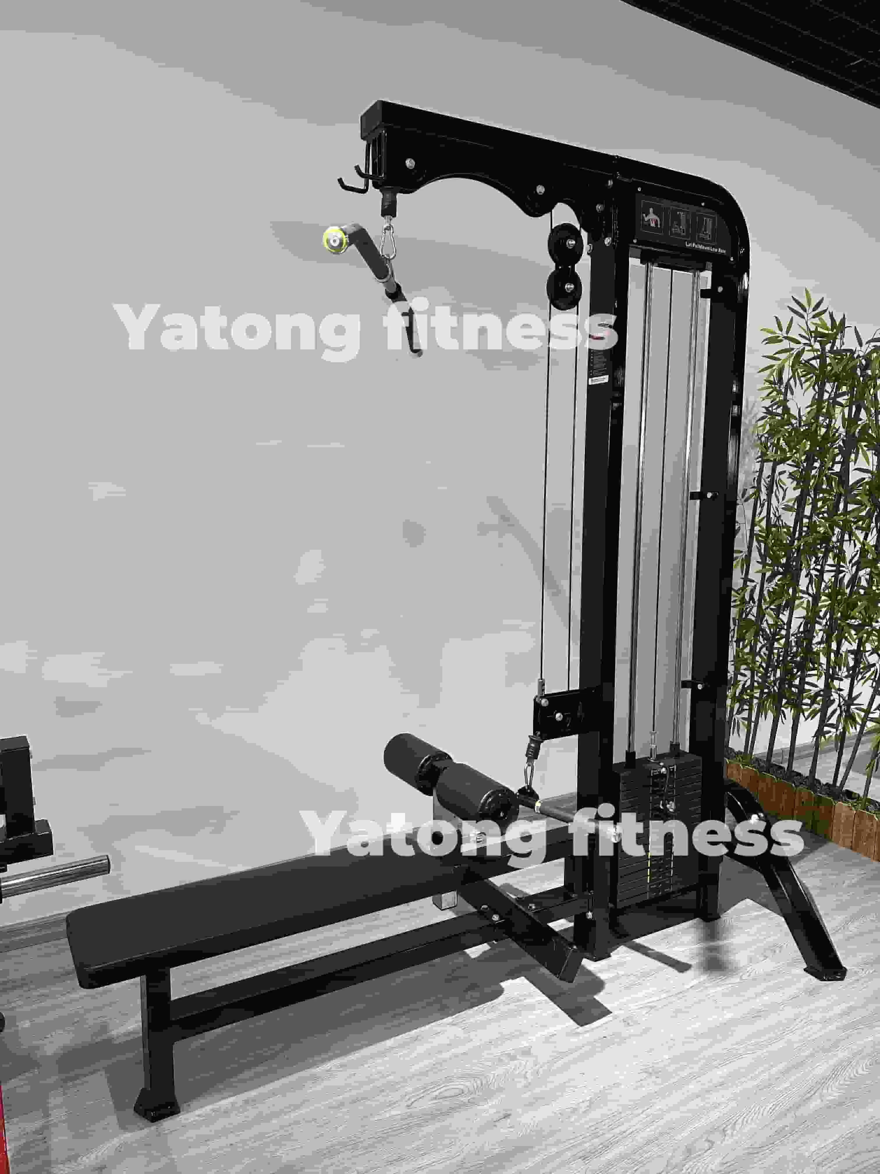 OEM Gym Pulley Lat Pulldown Machine Low Row Steel Fitness Equipment For Back And Arm Workout Lat Pull Down Pin Selection