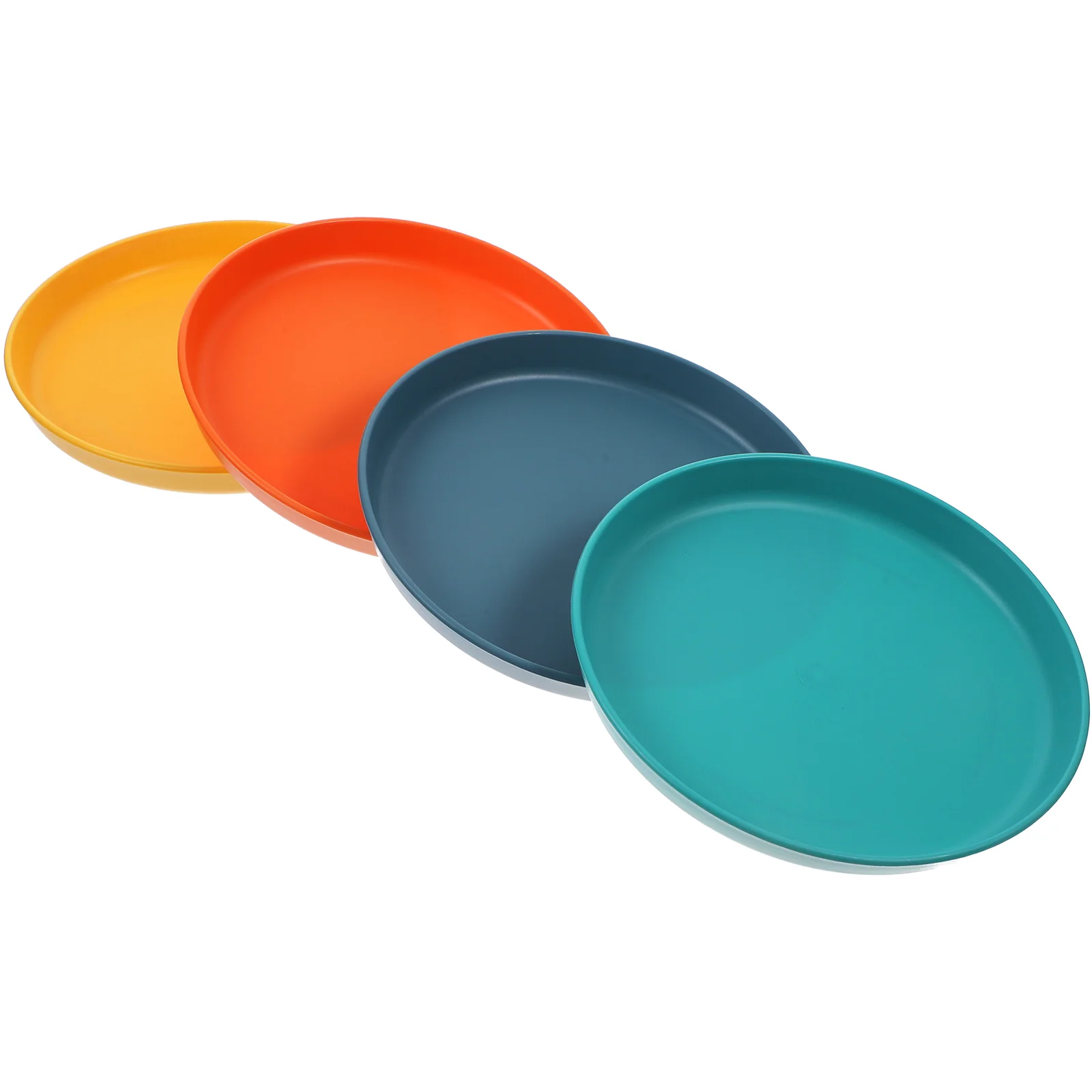

4 Pcs Small Pet Food Bowl Cat Treats Round Bowls for Indoor Cats Snack Plate Flat Pp Practical