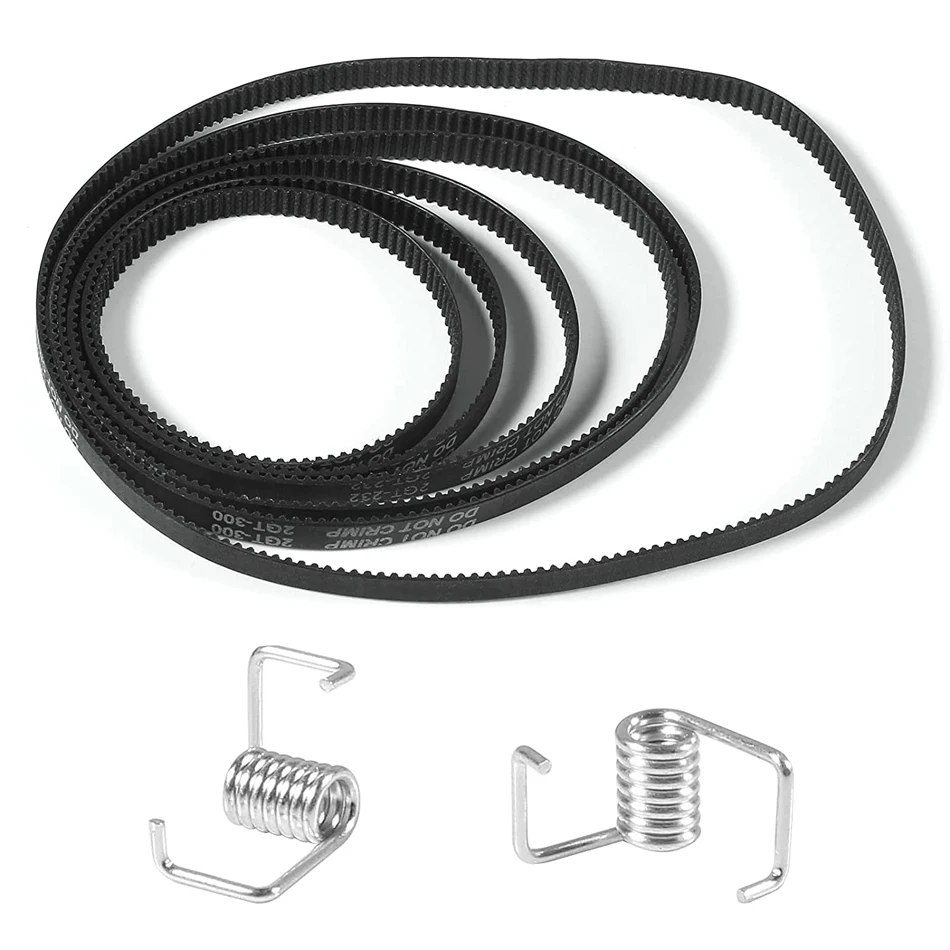 

3D Printer Timing Belt GT2 2GT 6mm Closed Loop Rubber Belt Synchronous Belt Tensioner Locking Torsion Spring for 3D Printer