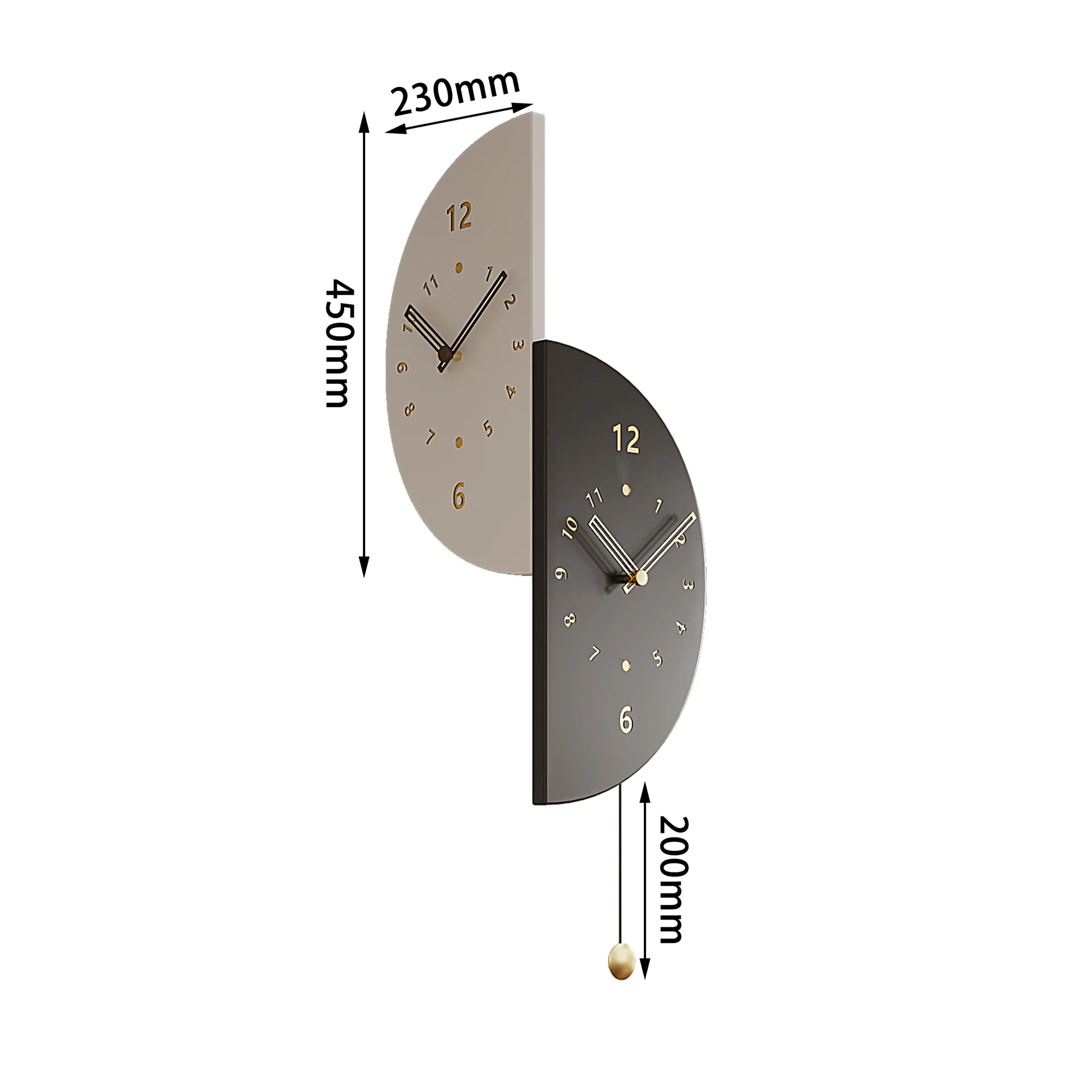 

2024, новые современные простые легкие роскошные угловые бесшумные двусторонние настенные часы для гостиной, домашние угловые часы для ресторана, трансграничные