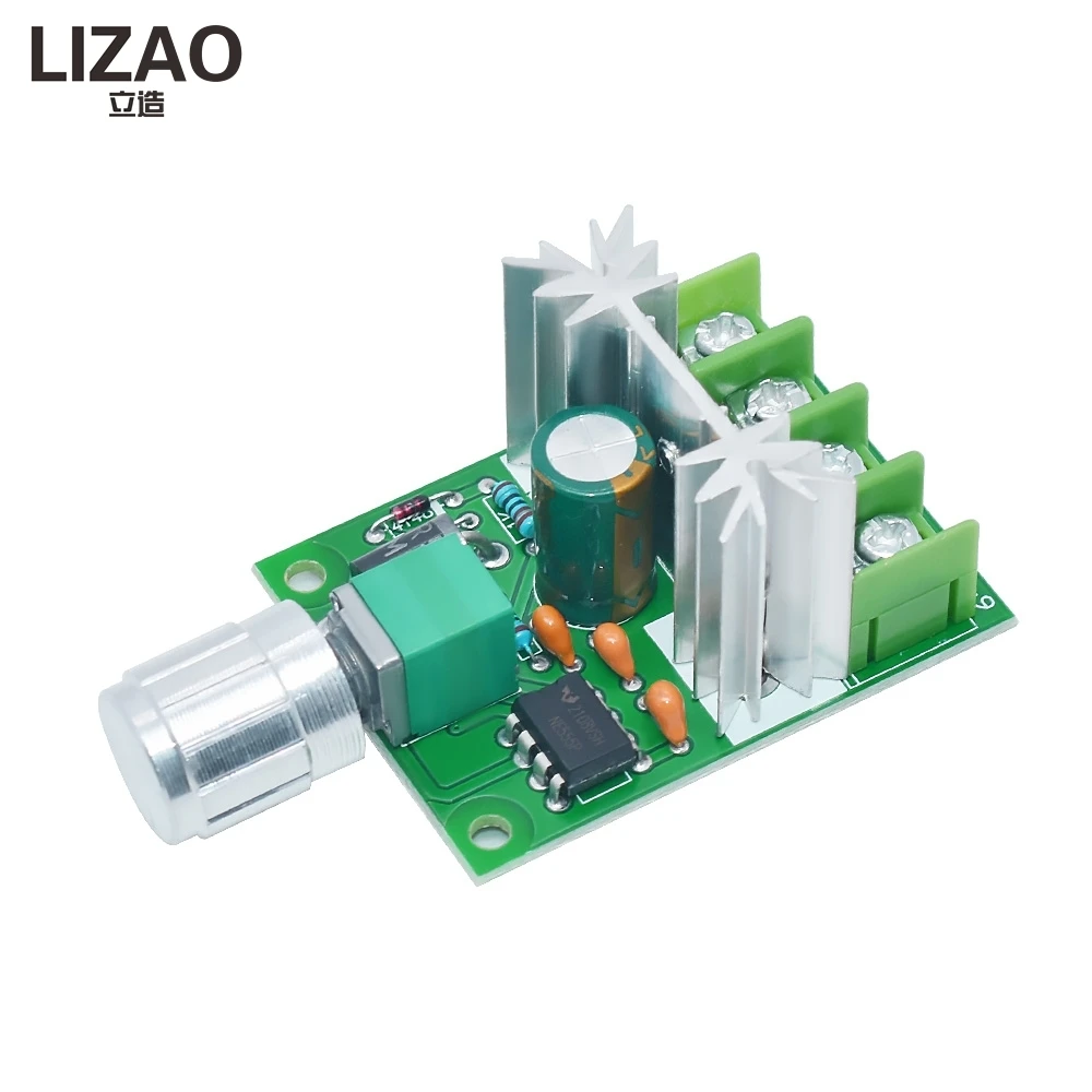 LIZAO DC6V-12V 6A PWM Fan Motor Speed Controller Stepless Adjustment Board With Speed Control Switch