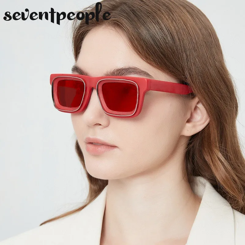 Occhiali da sole quadrati Super Vision uomo 2024 occhiali da sole rettangolari di moda firmati di marca di lusso per le donne novità In tonalità