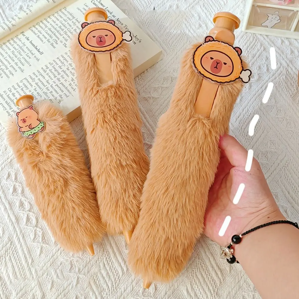 

Креативная большая шариковая ручка, пластиковая гелевая ручка с капибарой, большая нажимная ручка для письма, канцелярские принадлежности