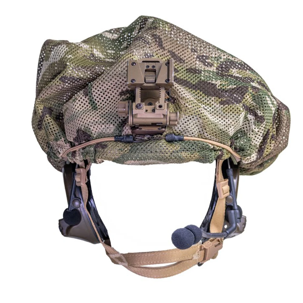 Tactical low Visibility Helmet Cloth Outdoor Helmet Breathable Protective Cover Face Mask