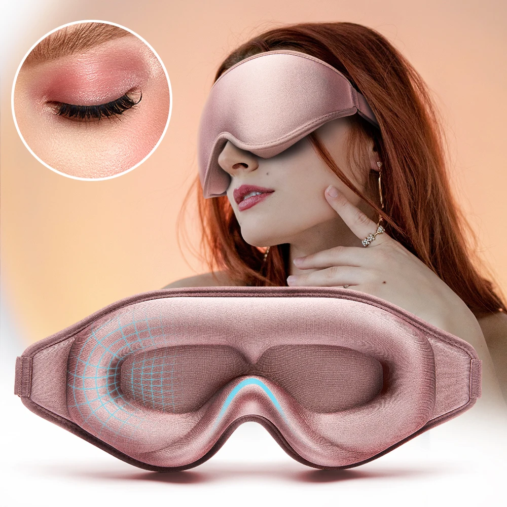 3D Sleep Mask Natural Sleeping Eye Mask Comfort Three Dimensional Design Memory Foam Face Mask Eyeshade Night Breathable