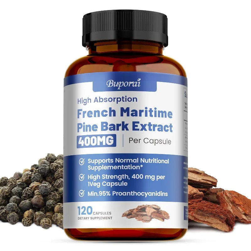 French Maritime Pine Bark Extract - Supports Blood Circulation, Helps Maintain Healthy Blood Vessels,Promote Nutrient Absorption