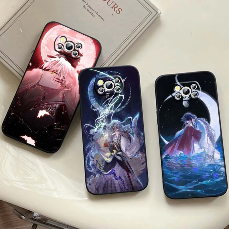 

Anime I-Inuyashas Art For Xiaomi Mi Poco F3 F4 F5 F6 X3 X4 X5 X6 X7 M3 M4 M5s M5 M6 GT Pro 5G Black Cover Phone Case