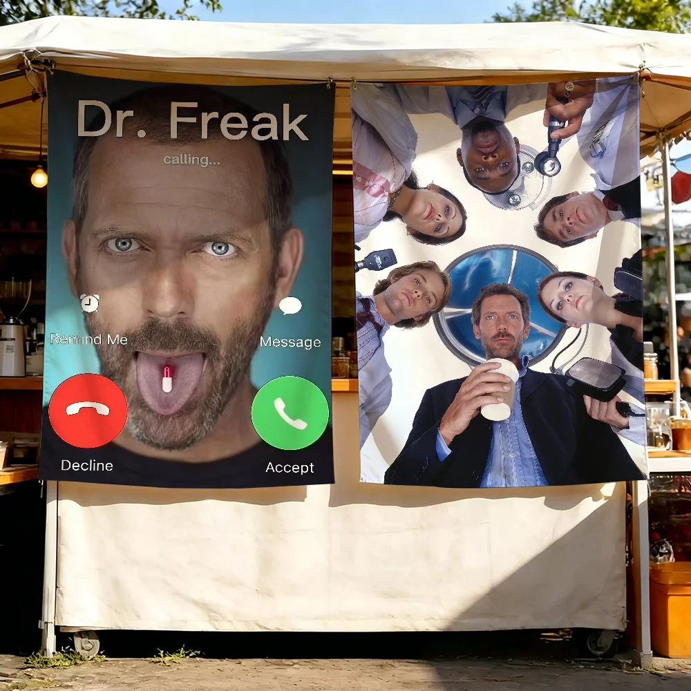 TV Dr. Freak H-House MD flag Wall Decor For Garden Party Living Room Home Bedroom Outdoor Tapestry Banner