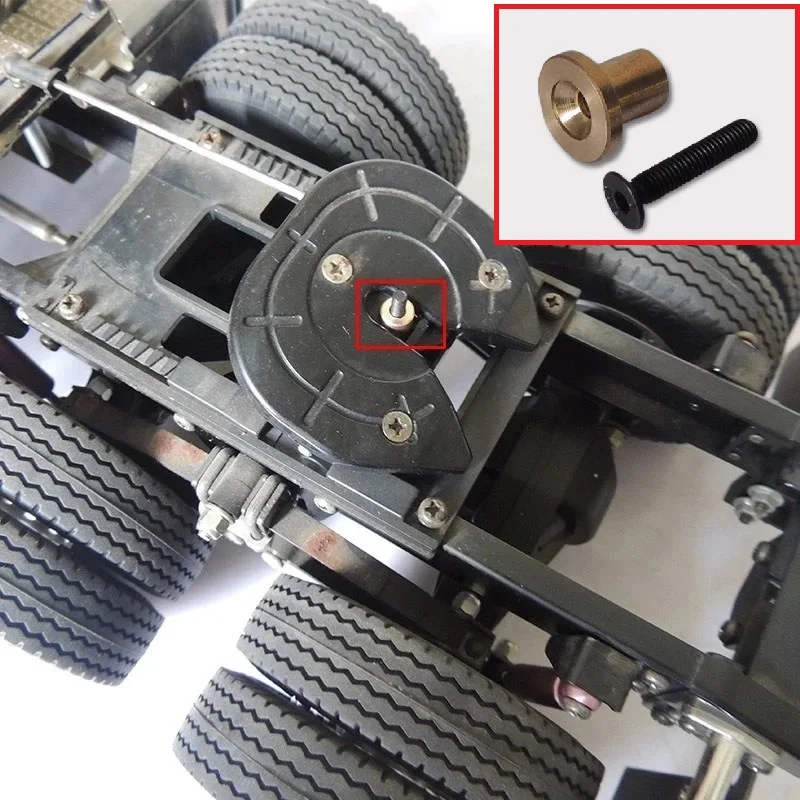 RC 1/14 3Pcs JDMODEL Metal King Pin for Tamiya Hydraulic Excavator Loader Dump Truck for MAN VOLVO Trailer Tipper DIY Parts