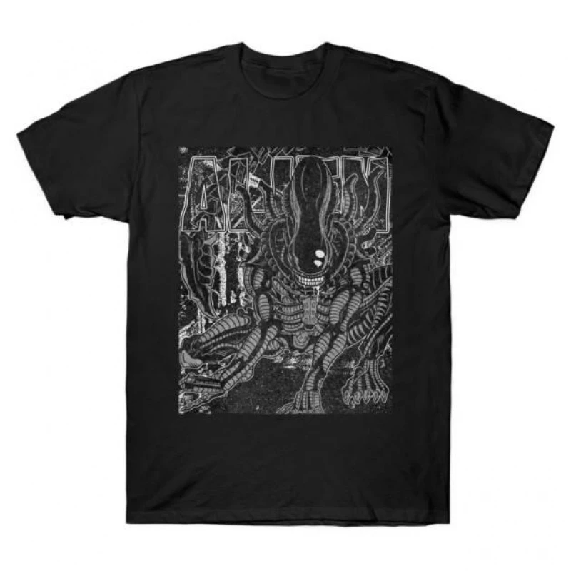 

Футболка с изображением киногероя THE XENOMORPH 0412 из фильма ужасов Weyland Sci-Fic Alien, 100% хлопок, с короткими рукавами, с графическим принтом, все размеры S-6XL