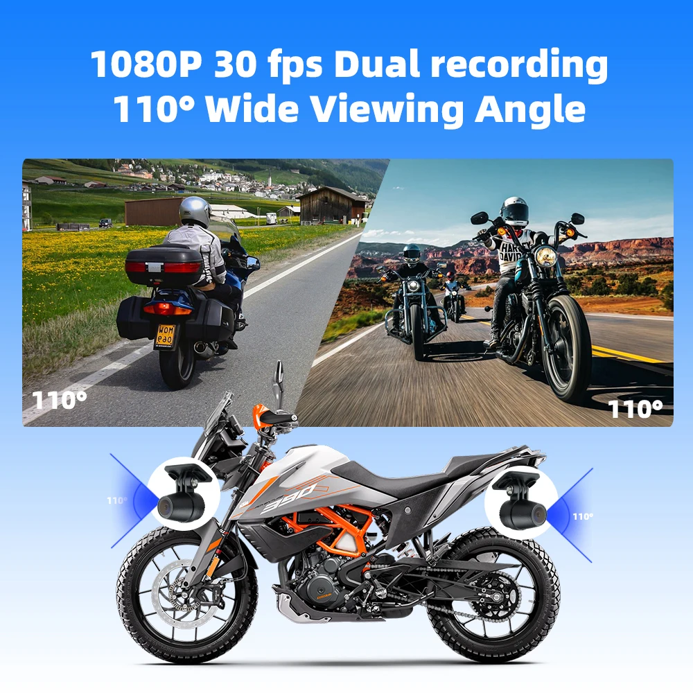 نظام تحديد المواقع للدراجات النارية مقاس 7 بوصات مع CarPlay Android Auto اللاسلكي، IP67 مقاوم للماء، 800NIT، BT 5.0، 5 جيجا هرتز WiFi، بطاقة TF، نظام Linux #6