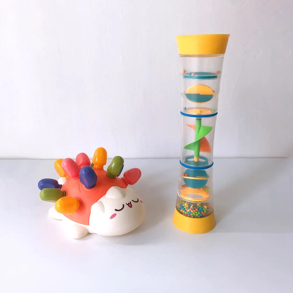 1Pcs Rainbow Sound Kaleidoscope Educational Hand Bell Creative Rotating Plaything Baby Cognitive Developing Infant Grab