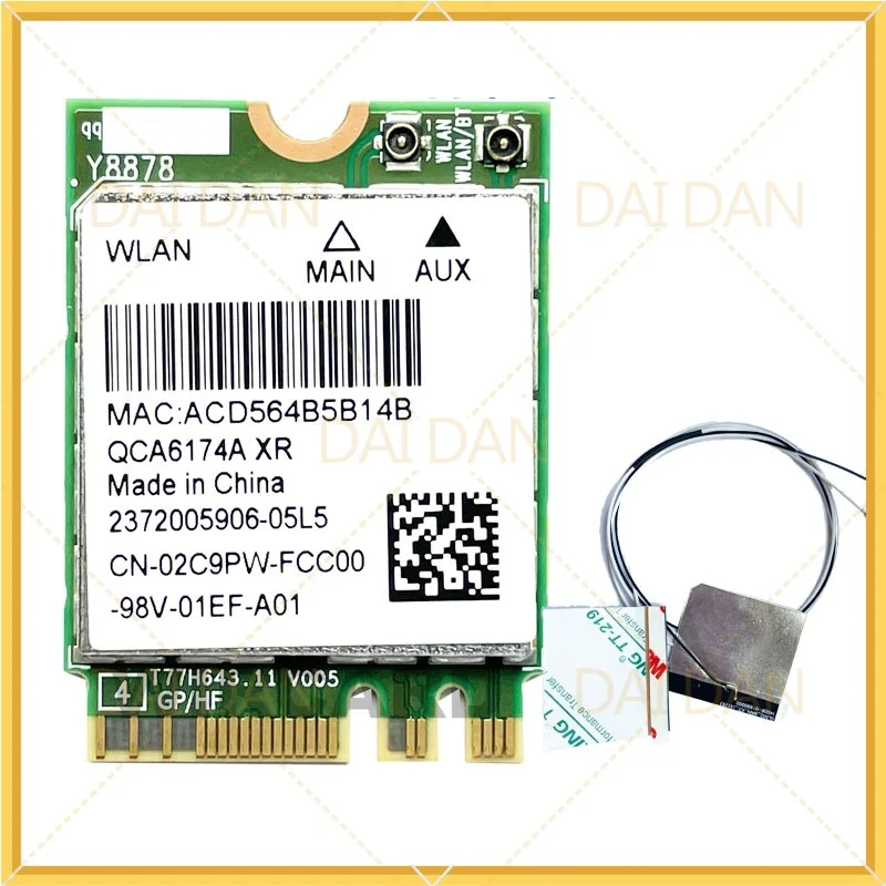 НОВАЯ беспроводная карта для Atheros QCNFA364A QCA6174A NGFF M.2 867 Мбит/с 802.11AC Bluetooth4.2 двухдиапазонная сетевая карта Wi-Fi