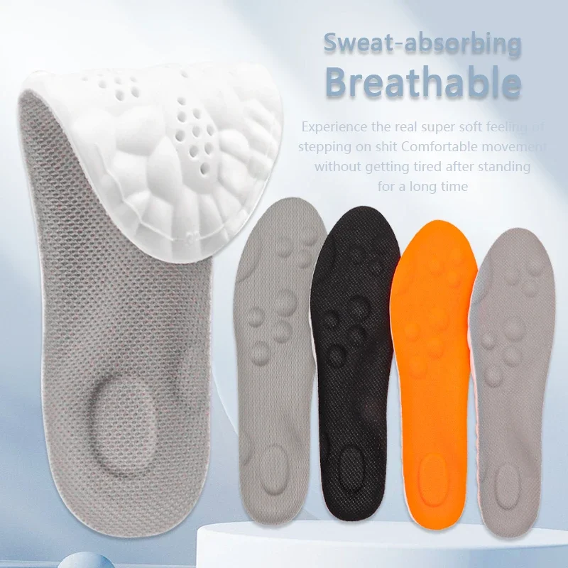 

Latex Insoles for Shoes Women Arch Support Sports Running Shoe Pads for Man Plantar Fasciitis Shock Absorption Shoe Inserts