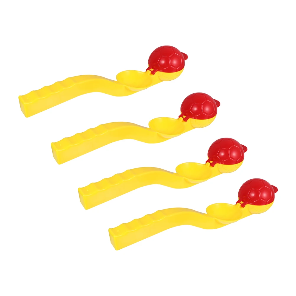 4 pçs lançador de neve abs material ferramenta legal lançador brinquedo seguro ambientalmente amigável praia areia brinquedo alta